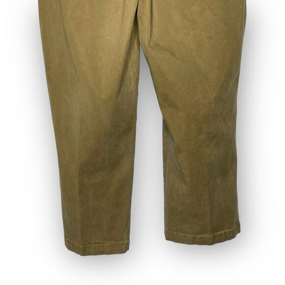 Cabi 5693 Paperbag Khaki Discovery Cropped Trouser Pants Tan Brown Women’s Sz 8 - Picture 6 of 10